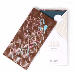 aurora milk chocolate 500mg chocolate bar by keo edibles