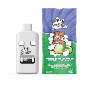 ghost vape – thin mint cookies / tigers blood – 2000mg (1g/ 1g ) thc vape