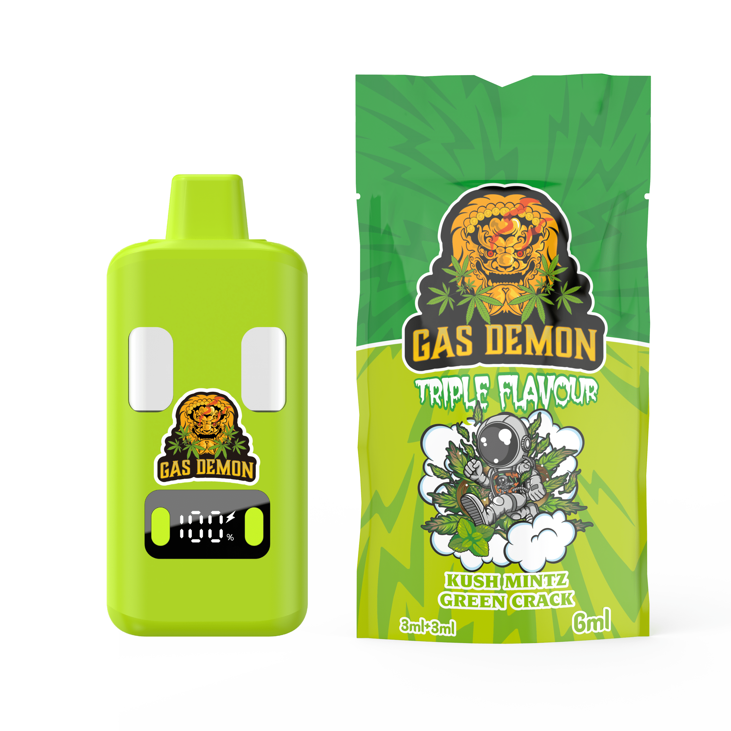 kush mintz x green crack vape 6000mg by gas demon kush mintz x green crack vape 6000mg by gas demon